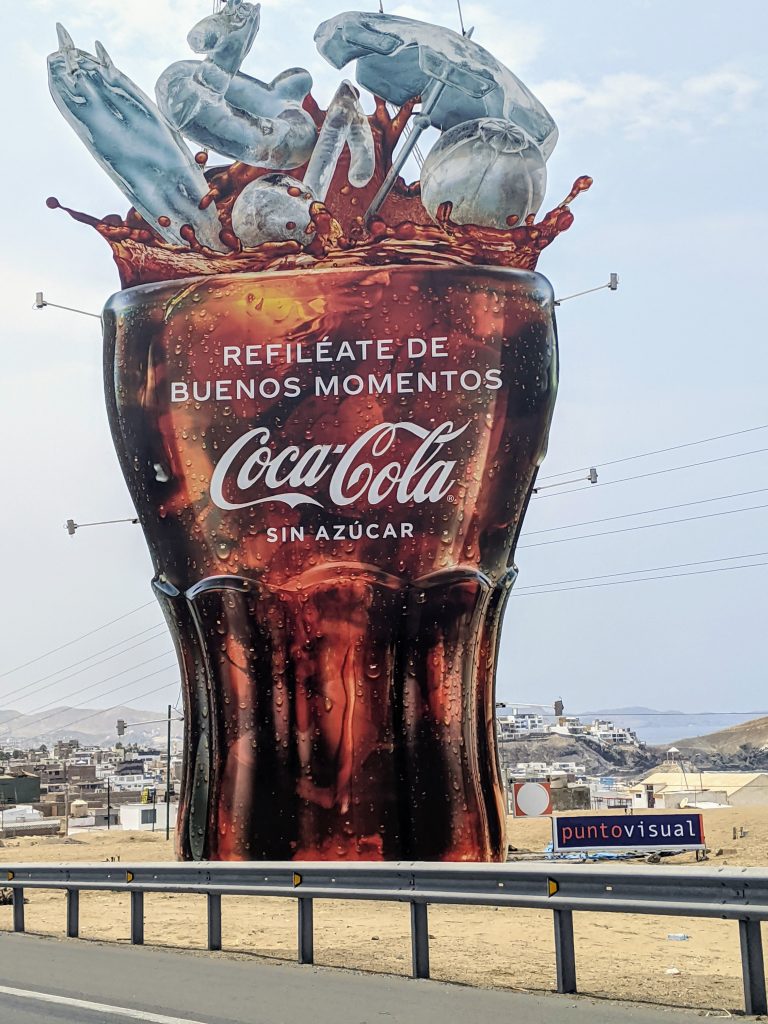 coca cola billboard - working with latin american ad agencies