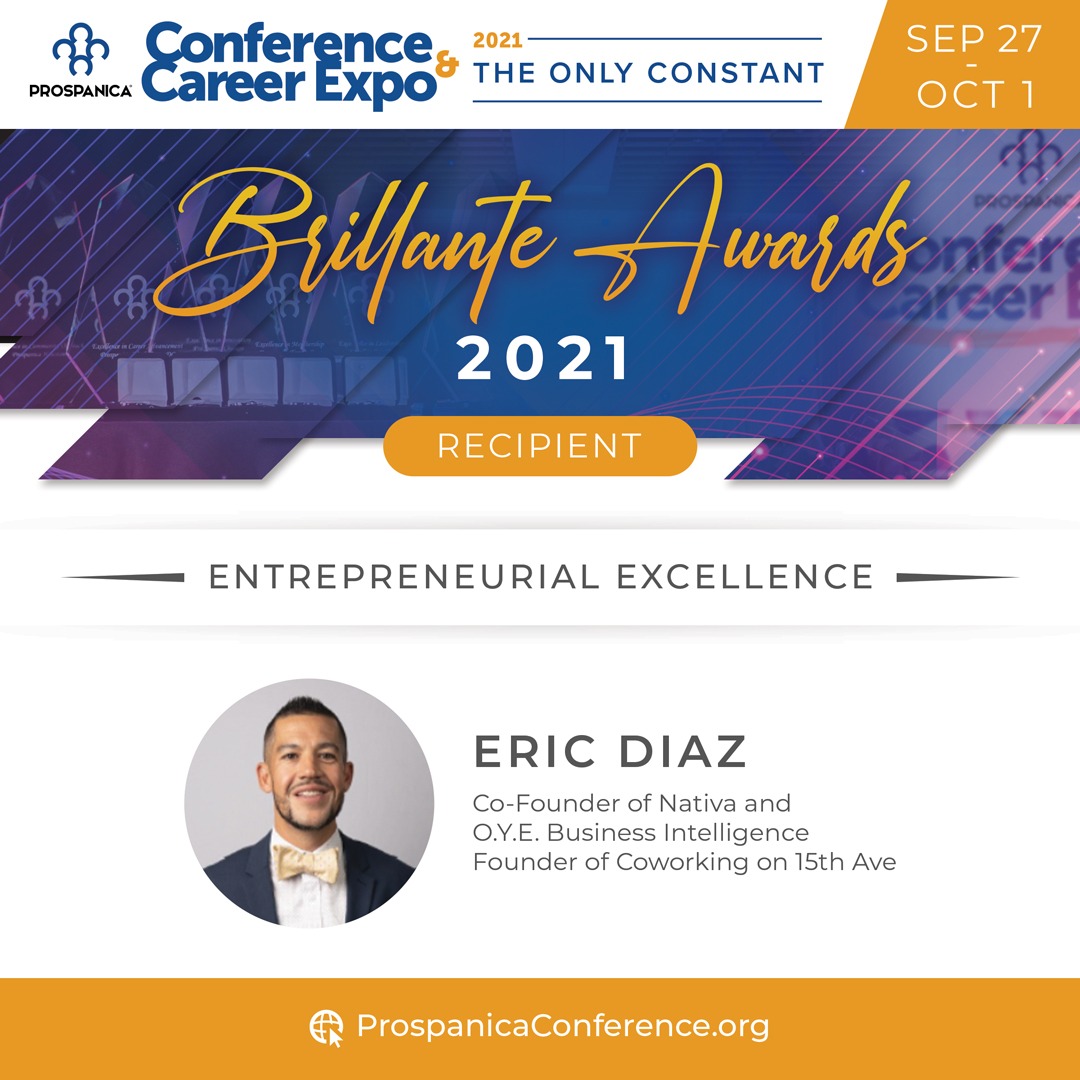 Prospanica Award Winner: Eric Diaz Wins Brillante Award For Entrepreneurial Excellence